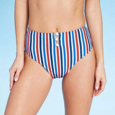 Women's Ribbed Button-Front Bikini Bottom - Xhilaration - Various Sizes - S242
