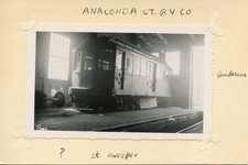 V127 RP 1920s? ANACONDA MT STREET RAILWAY CO STREET SWEEPER CAR