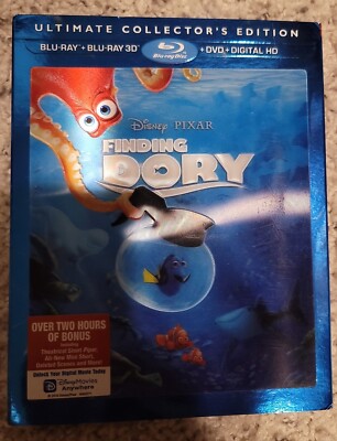 FINDING DORY 3D Blu-ray 2D Blu-ray DVD Digital HD Lenticular