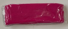 Pink Headband Sweatbands, 10 Pack