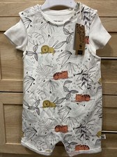 Brand New With Tags 2 Piece Short Dungaree Set 12-18 Month organic cotton