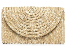 Straw Clutch Purse Joseko Womens Straw Envelope Bag Wallet Summer Beach HandBag