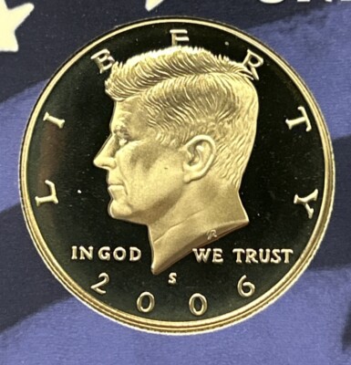 2006 S PROOF KENNEDY CLAD HALF DOLLAR FROM PROOF SET - Free Shipping