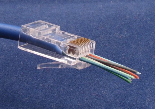 Cable de red modular 8P8C conector paso extremo 100 piezas enchufe CAT6 EZ RJ45 - Imagen 7 de 10