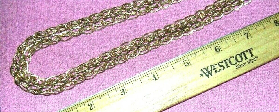 Cadena de oro de 14 quilates sobre plata de ley de 18 pulgadas (Turquía) Foto 4 de 4