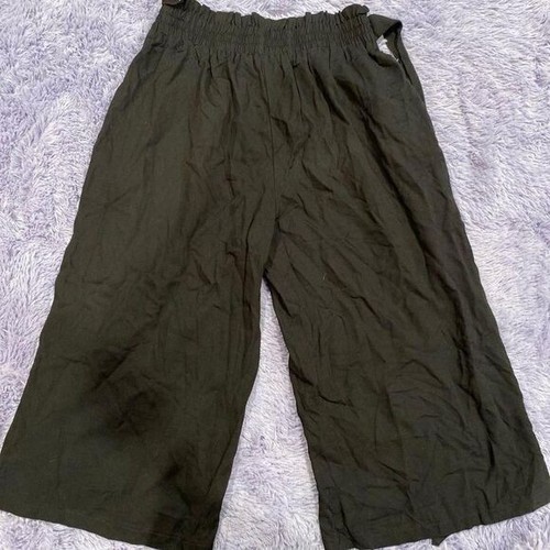 Women's Cropped Wide Legged Trouser Black size medium - Picture 4 of 4
