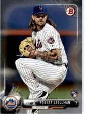 2017 Bowman #34 Robert Gsellman Rookie Card Mets RC