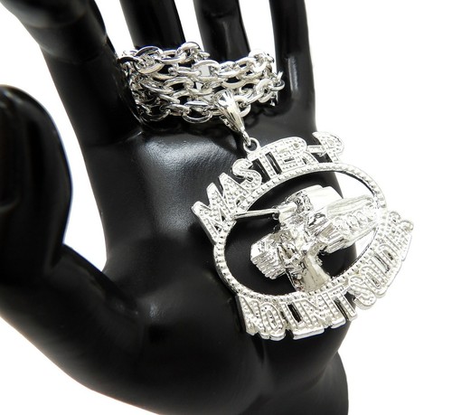 NO LIMIT RECORDS Pendant & 6mm 18", 20", 24", 30" Link Chain Hip Hop Necklace - Picture 4 of 4