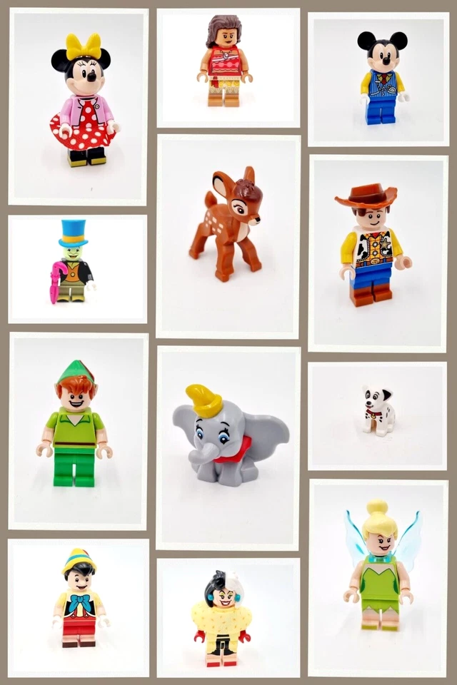 Lego Disney Minifiguren Figuren Auswahl Bambi Dumbo Tinker Bell Peter Pan Mickey
