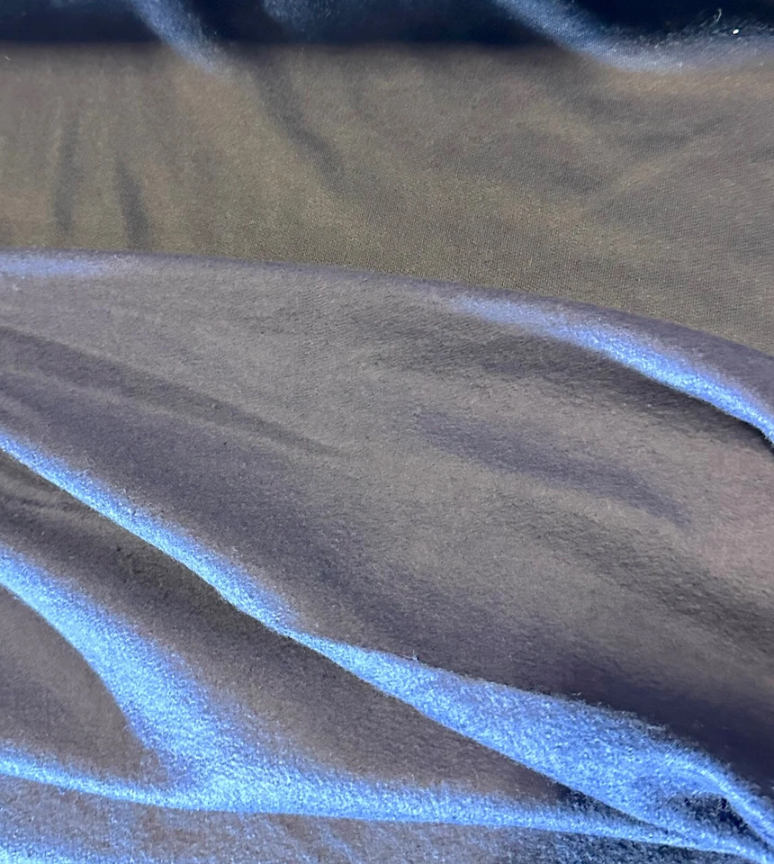 FLEECE KNIT FABRIC POLYCOTTON 64" WIDE TUBULAR NAVY BLUE 9 OZS BY THE YARD - Image 3 of 3