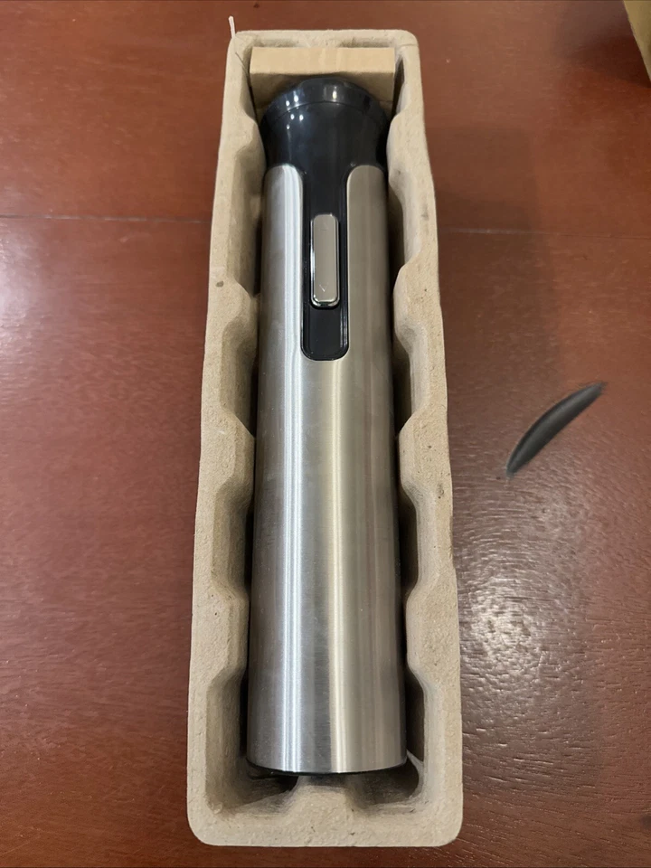 Saca-rolhas elétrico HOUDINI aço inoxidável cozinha abridor automático vinho - Usado - Imagem 2 de 4