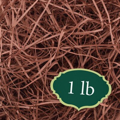 1 lbs Brown Straight Shredded Paper Filler Box Stuffing Crafts RPS01BR