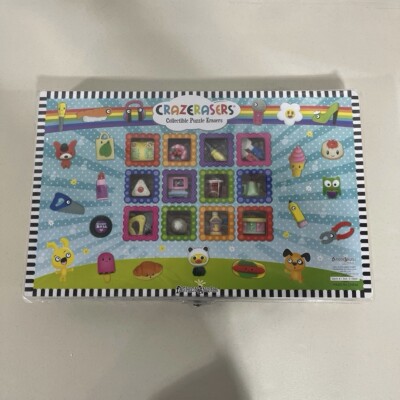 CrazErasers Collectable Puzzle Erasers Set with Case