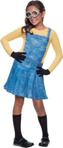Minions Costume - Girls The Rise Of Gru Fancy Dress Halloween Book Week - Picture 1 of 6