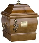 Solid Wood Casket  Funeral Ashes Urn for Adult Cremation Urn  Memorial