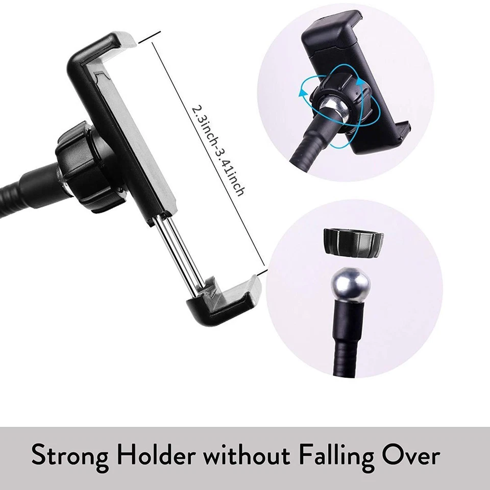 Selfie Ring LED Light with Cell Phone Holder Stand for Live Stream & Makeup Flex - Image 4 of 4