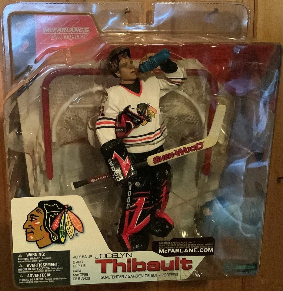 McFarlane NHL 4 Jocelyn Thibault Chicago Blackhawks NEU