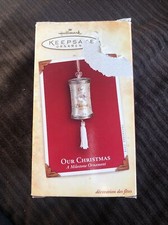 NEW Hallmark Ornament - OUR CHRISTMAS - A Milestone 2004 with Memory Card