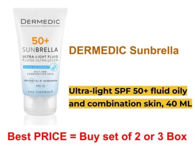 DERMEDIC Sunbrella SPF-50 Cream Ultra-light fluid oily and combina skin, 40ml