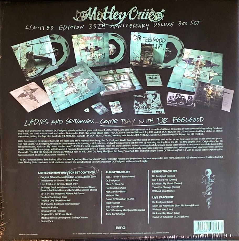 Dr. Feelgood LPレコード3枚セット ドクターフィールグッド MOTLEY CRUE - DR. FEELGOOD DELUXE - COLORED VINYL 3-LP BOXED SET