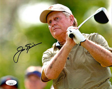 JACK NICKLAUS HAND SIGNED 8x10 COLOR PHOTO     THE GOLDEN BEAR     JSA