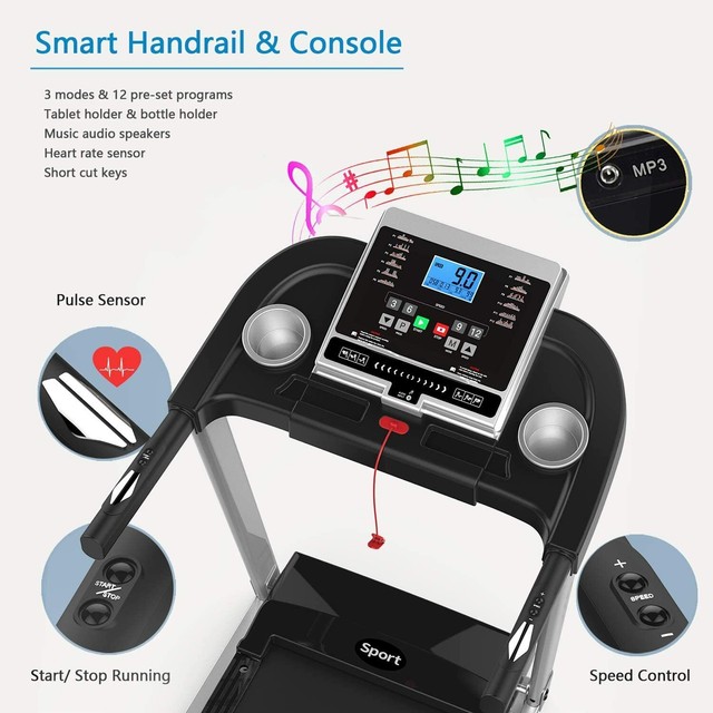 Gold's Gym Trainer 430 Treadmill Exercise Machine Folding Running Home