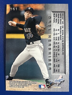 2000 Fleer Metal Baseball Orel Hershiser Los Angeles Dodgers #161