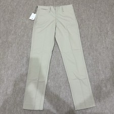 NWT Uniqlo And Lemaire Women's 32x33 Beige Flat Front Straight Leg Pants *READ