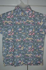 Reyn Spooner Boys ExtraSmall 4-5 Detrich Varez Summer Commemorative on Blue/Mint