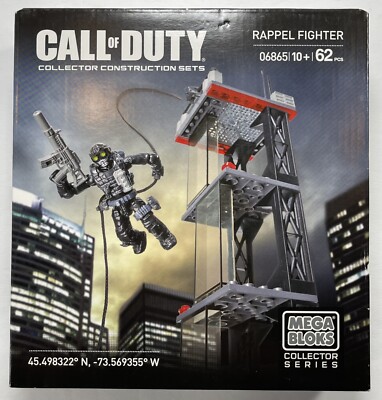Mega Bloks (Construx) Call Of Duty Rappel Fighter 62 pcs 06865  New/sealed Ghost