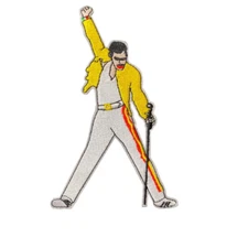 Freddie Mercury Queen Music Band Concert Patch, Iron On/Sew On