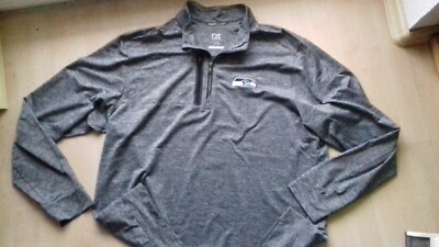 SEATTLE SEAHAWKS Cutter & Bucks NFL-Pullover-Sweatshirt XL neu BECU Investment