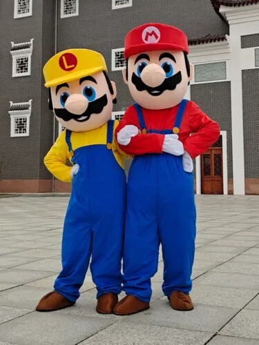 Super Mario Maskottchen Kostüm Cosplay Party Kostüm Brüder Anzüge Geschenk - Bild 7 von 11