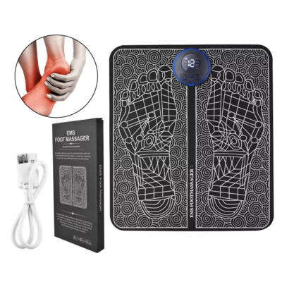 EMS Foot Massager,Folding Portable Electric Massage Mat, 10 Modes 30 Intensities Relax Muscles - View #7