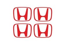 4 Logo Sticker Wheel Center Caps Decal For Honda Civic Accord Crv Vtec Si-
