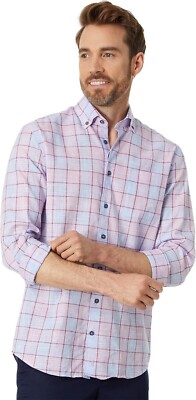 NWT JOHNNIE-O $168 HOSER TOP SHELF BUTTON UP SHIRT IN TAFFY SZ M MEDIUM