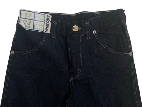 vintage wrangler silver stud boot flare jeans size 26x30 NOS NWT 70s made in USA - Picture 7 of 10