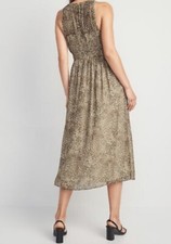 Old Navy Sheer Leopard Maxi Dress Small