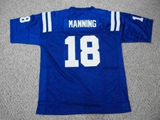 PEYTON MANNING Unsigned Custom Indy Blue Sewn New Football Jersey Sizes S-3XL