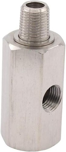 1/8 inch Oil Pressure Sensor Tee to NPT Adapter Turbo Supply Feed Line Gauge - Picture 3 of 4
