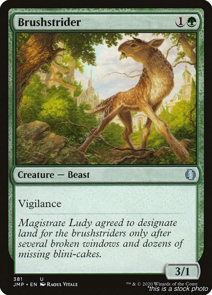 Brushstrider Uncommon 381 JMP Jumpstart Near Mint NM Magic