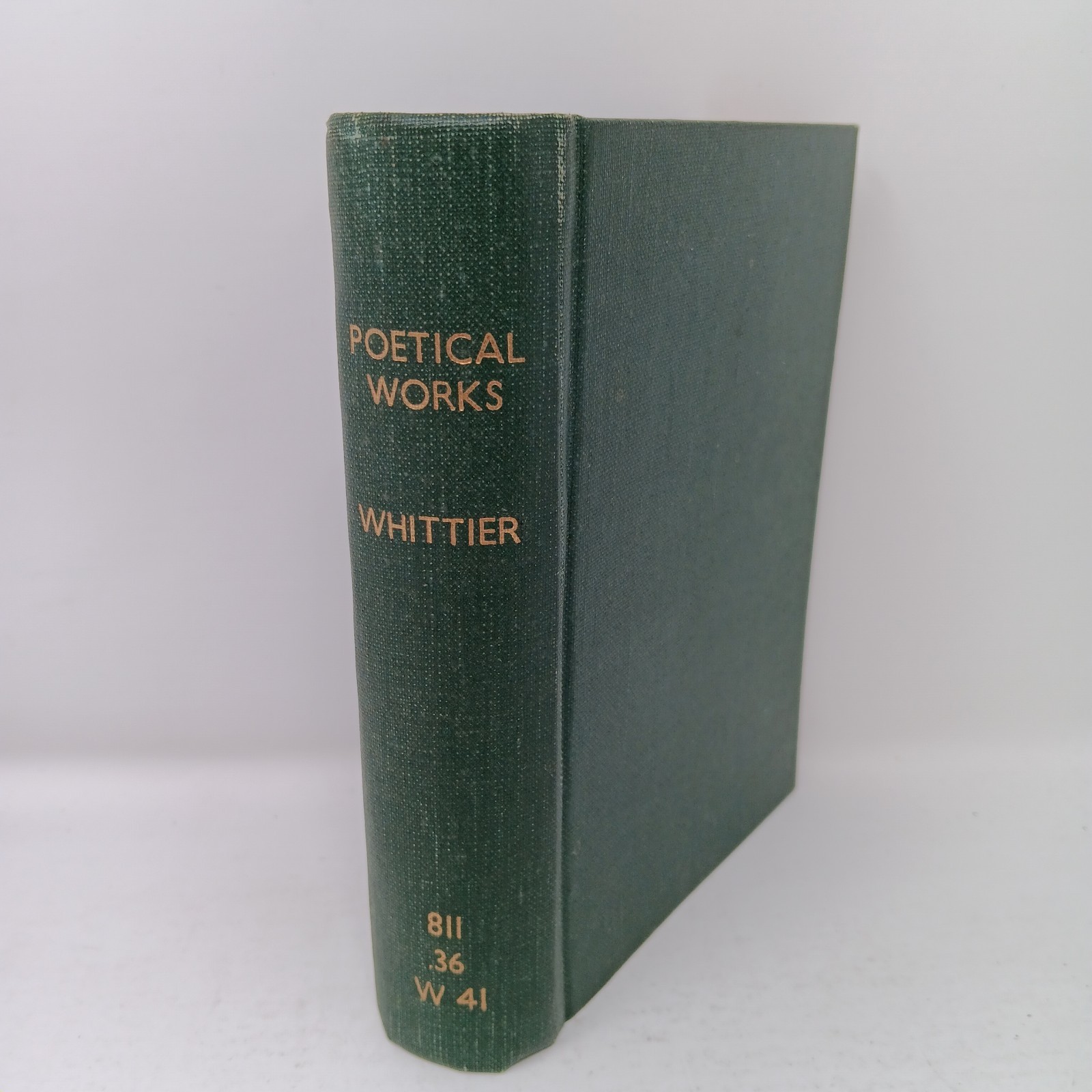 The Complete Poetical Works Of John Greenleaf Whittier 1904 Oxford Complete Ed