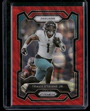 2023 Panini Prizm Travis Etienne Jr Red Wave Prizm 117/149 #138 Jaguars