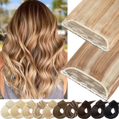 CLEARANCE Clip in Extensions, 100% Real Remy Hair Balayage One Piece Full Head