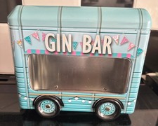 Summer Gin Bar Metal Storage Truck with Wheels and Lid