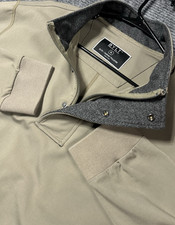 Bylt Elite Fairway Pullover Mens XL Extra Large 1/4 Zip/snap Golf Jacket Fawn