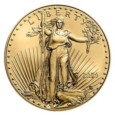2026 1 oz Gold American Eagle $50 Coin (BU) #A310 4735.08 per troy oz