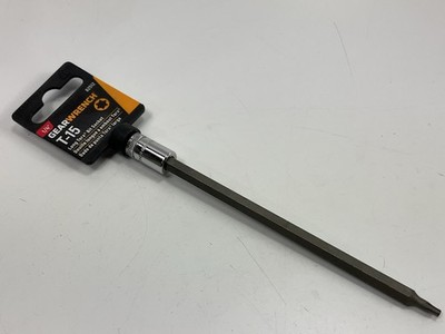 Gearwrench 82512 1/4'' Drive Long Torx Bit Socket T15