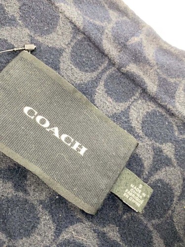 Coach Cardigan Double Face Wool (thick) S NVY Plain CB630 Used - Picture 3 of 6