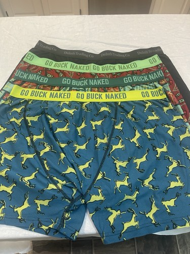 4 Stück Duluth Trading Buck Naked Boxershorts Herren 2XL